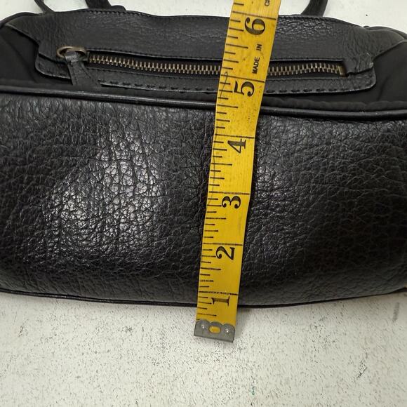 Vintage PRADA Black Tessuto Nylon Vitello Leather Trim Shoulder Tote Bag Y2K - Picture 13 of 16
